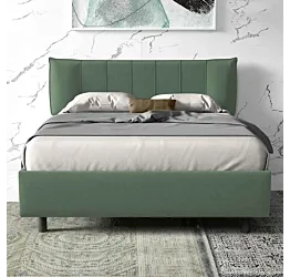 letto matrimoniale verde