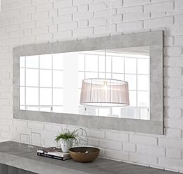 Specchiera rettangolare L.170 in finitura cemento