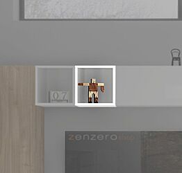 Vano a giorno in finitura Bianco Lucido