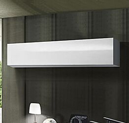 Pensile sospeso con anta vasistas, finitura bianca lucida