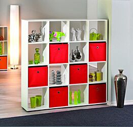 Libreria sedici vani quadrati / bianco