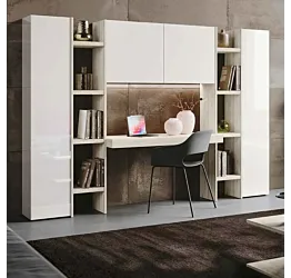 parete moderna con scrivania