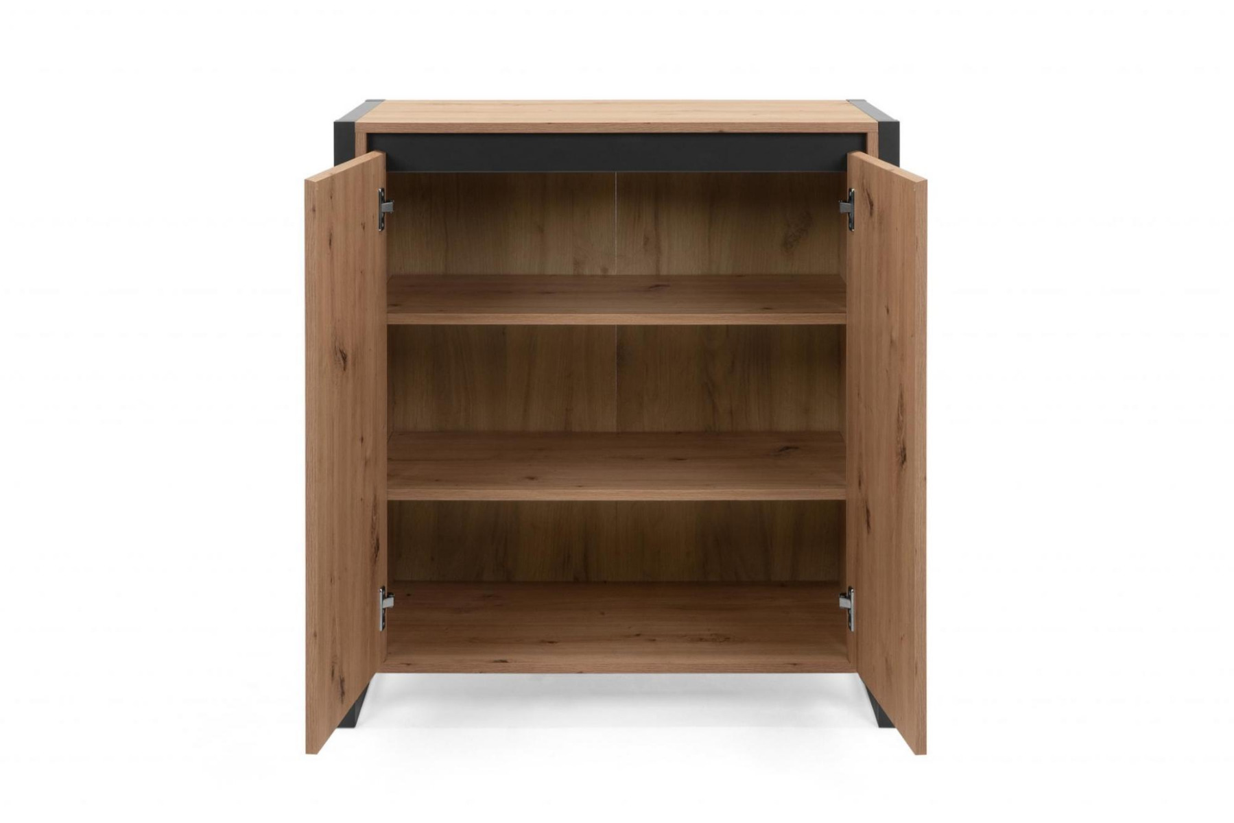 Madia industry 2 ante, finitura Rovere Nodato e struttura in Antracite