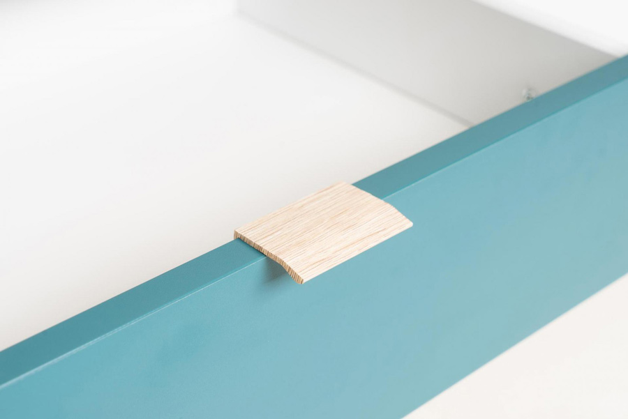 Madia moderna Lavik in stile nordico 3 ante, 2 cassetti con vano giorno