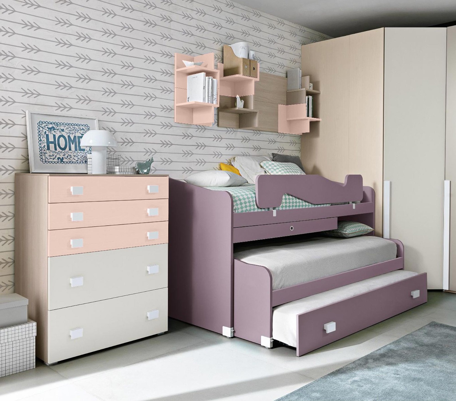 cassettiera bianca bambini