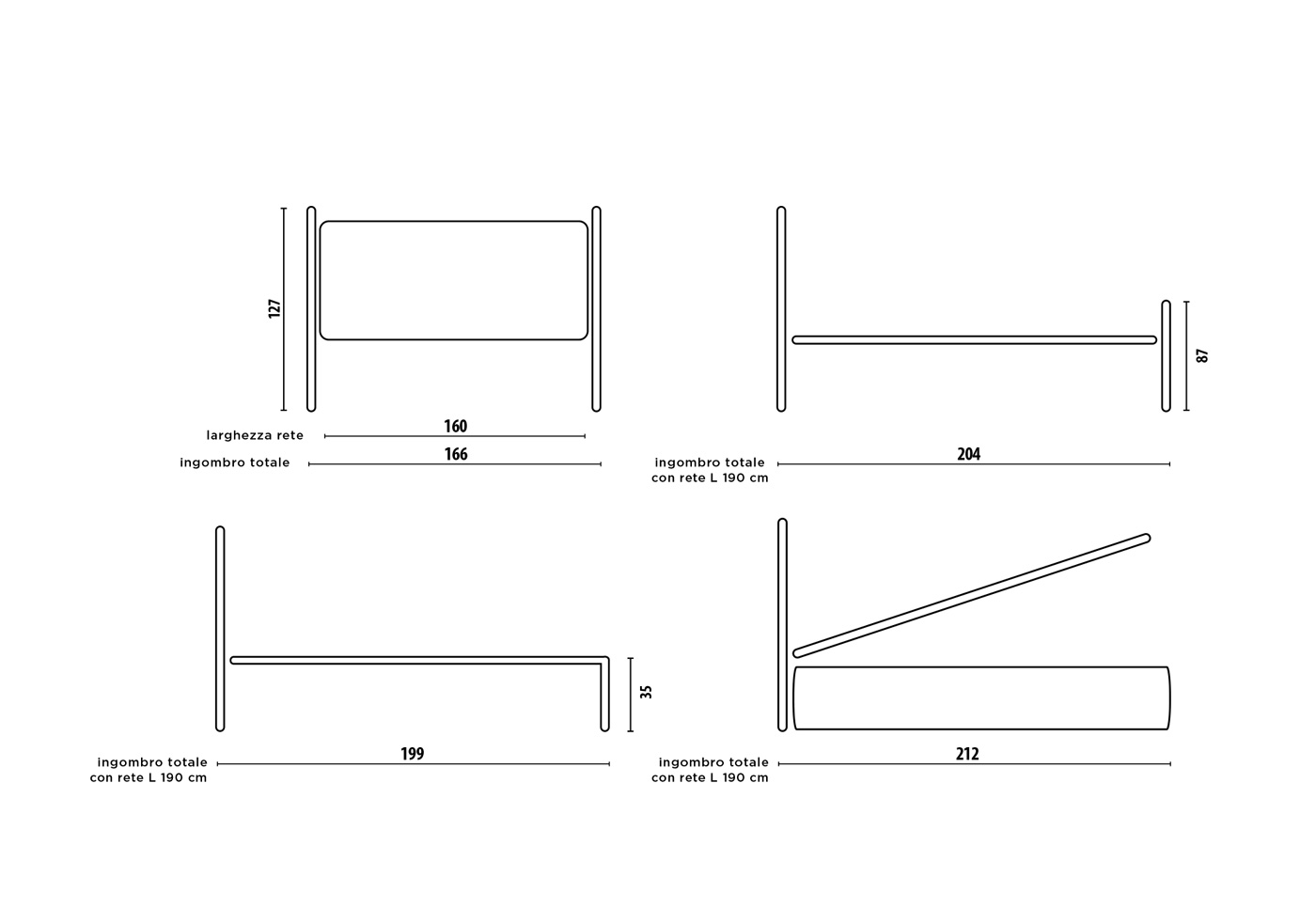letto totalmente in ferro matrimoniale