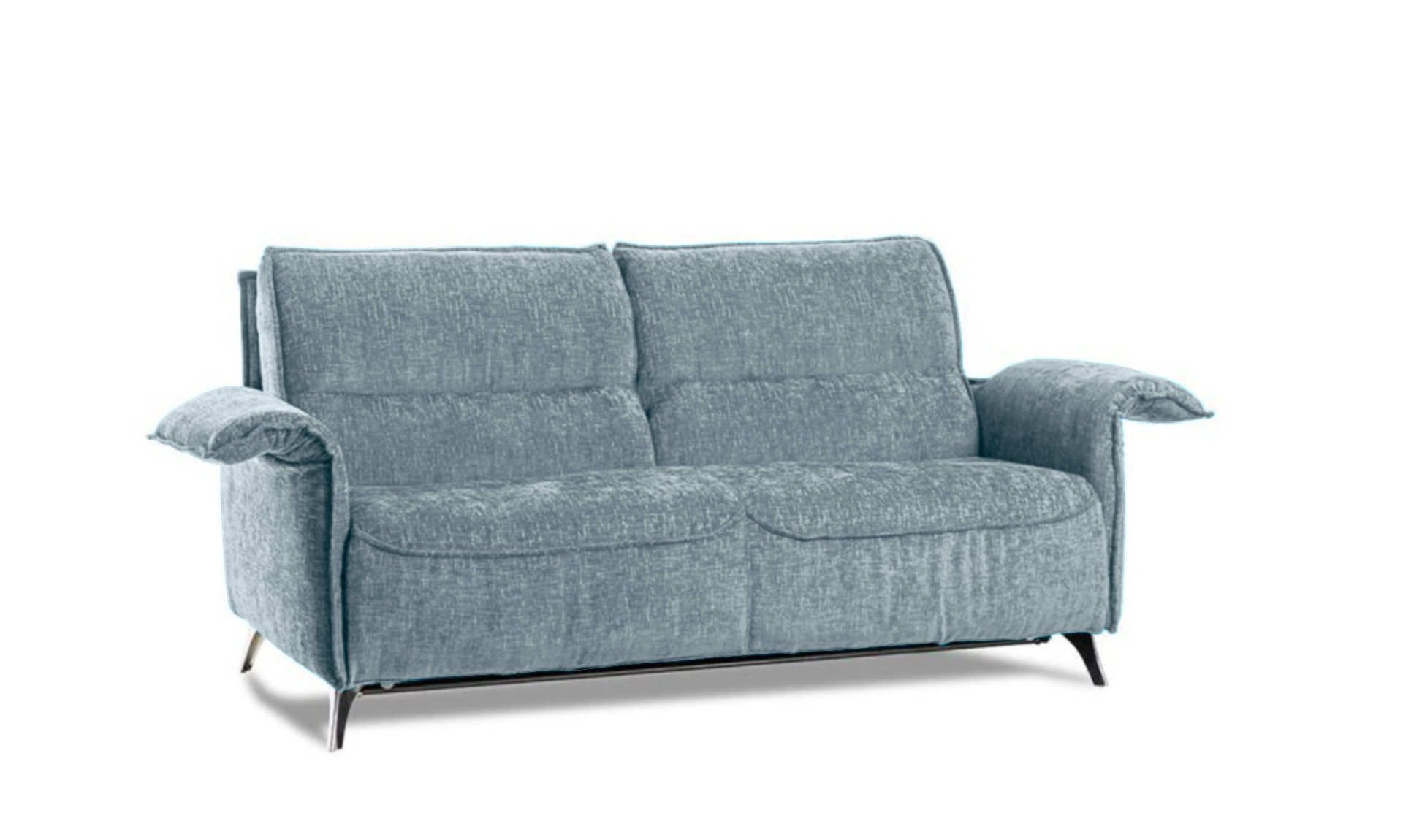 Divano letto K2 in tessuto sfoderabile, 3 posti