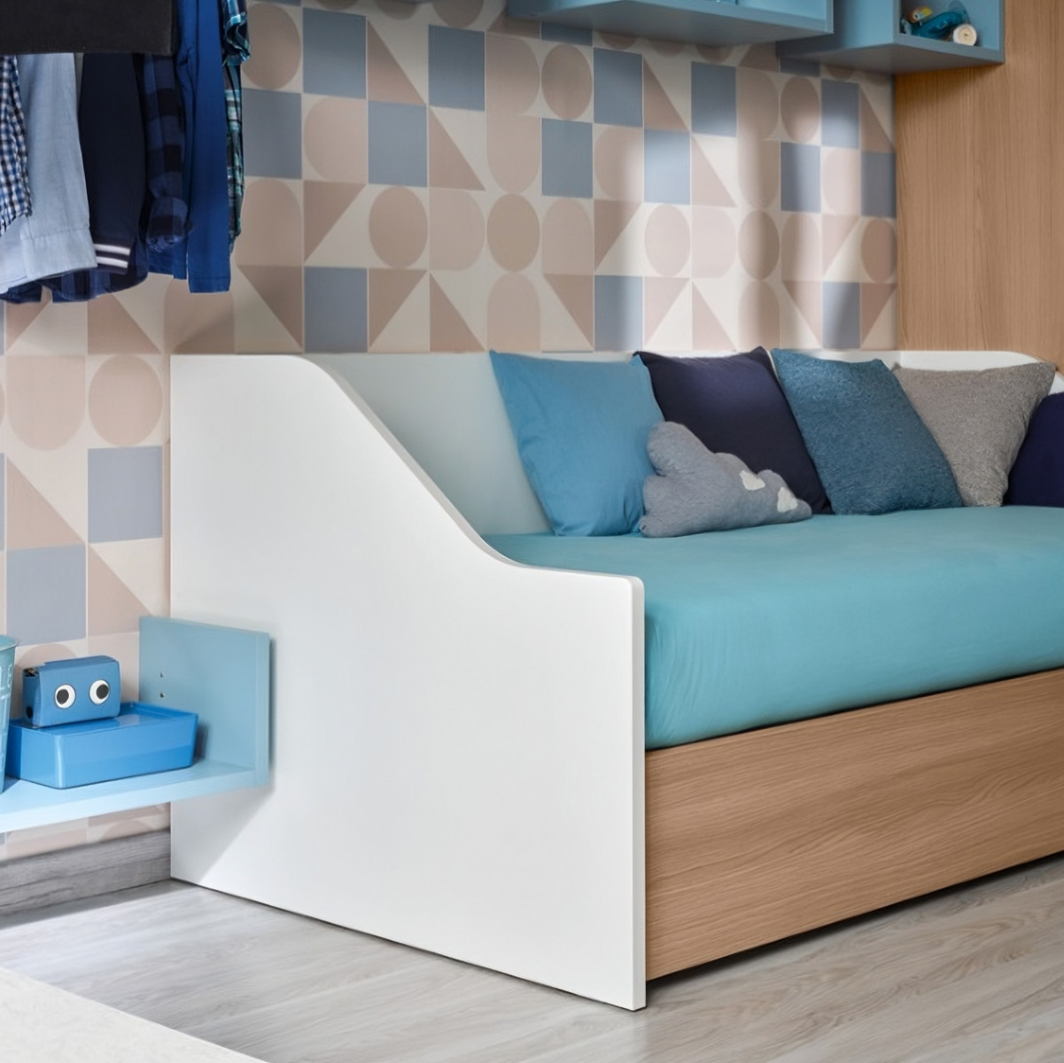 divano letto bianco luce