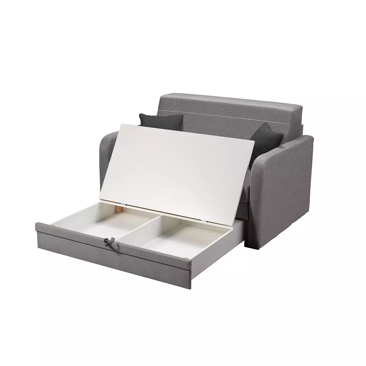 divano 2 posti cassettoni