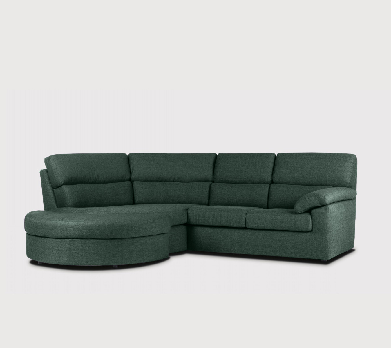 Divano moderno Lhotse, laterale 2 posti maxi con angolo 