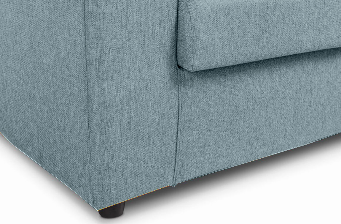 Divano moderno Grigio Cenere a 2 posti, sfoderabile