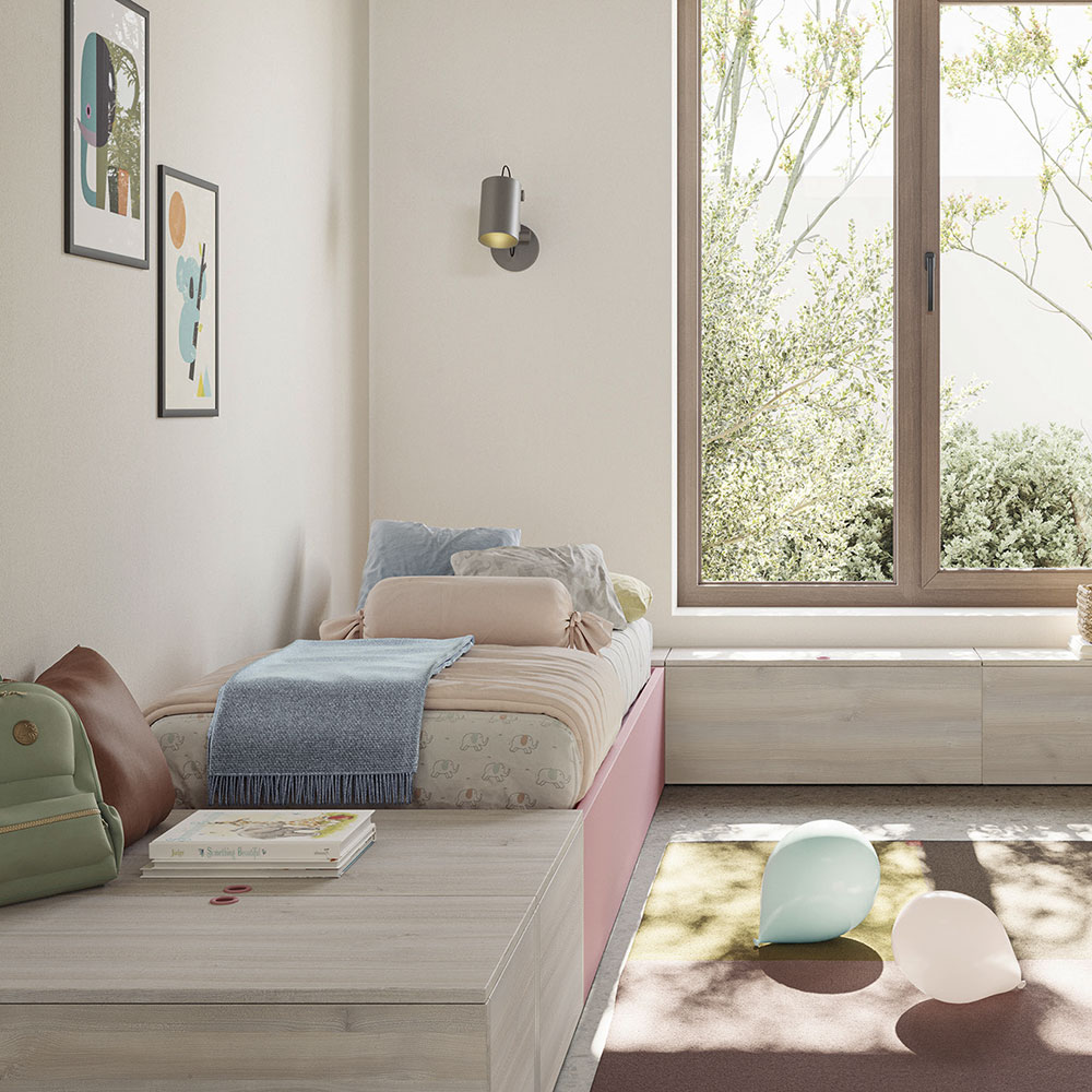 divano letto rosa camerette