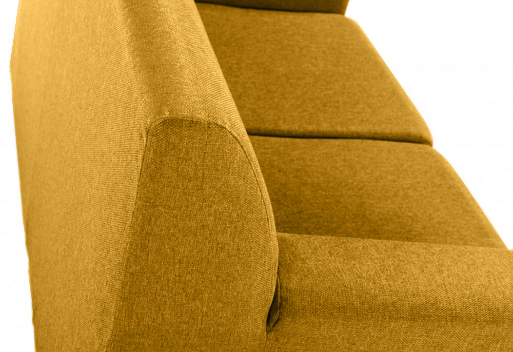 Divano moderno, finitura Corallo a 2 posti, sfoderabile