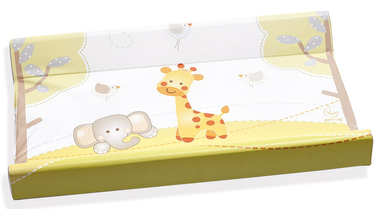 Bagnetto per neonati Melman, Bianco con decori colorati