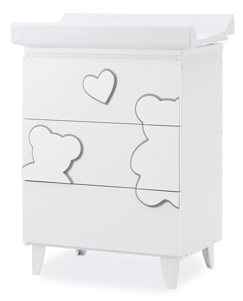 Bagnetto Winnie per neonati Bianco con decori orsetto