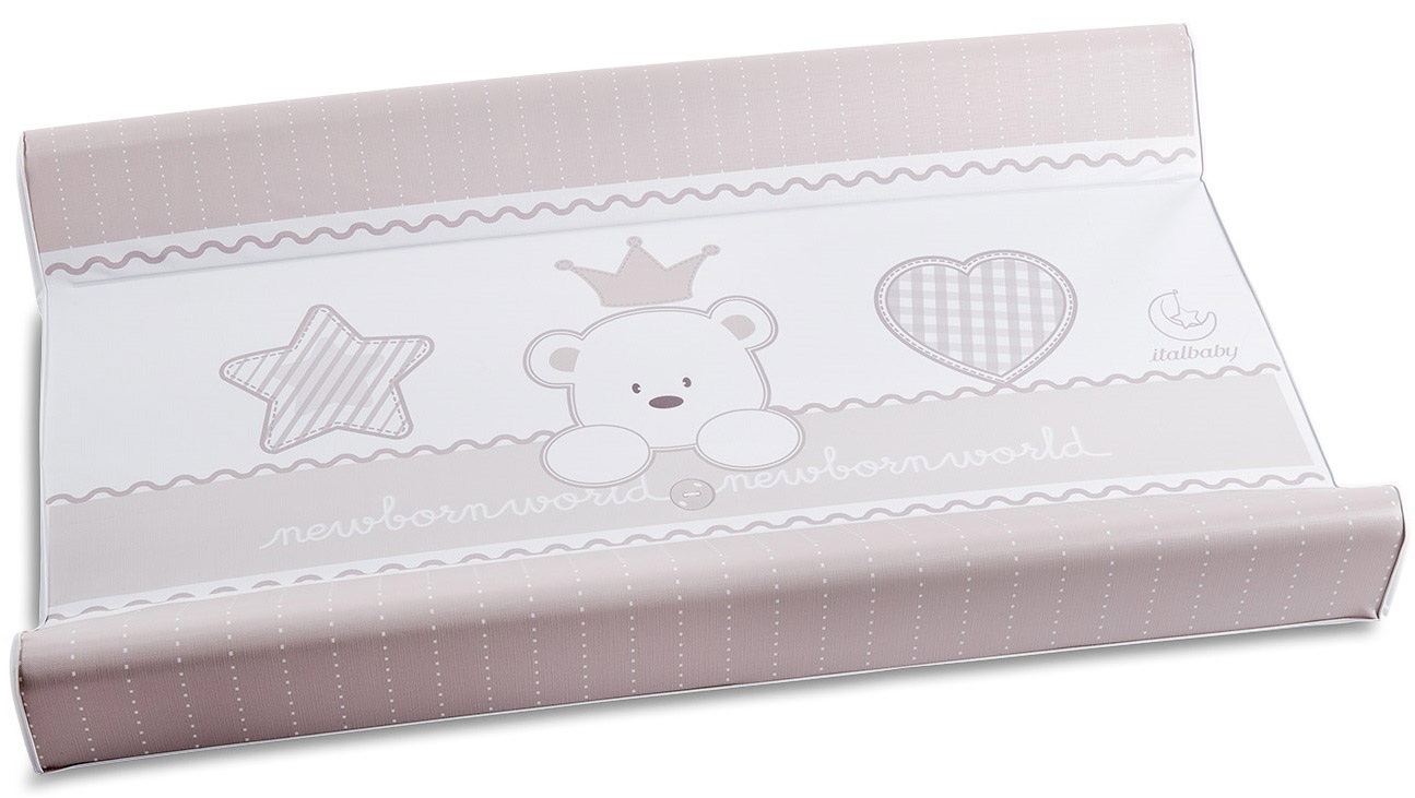 Culla Baloo con ruote, bianca con decori