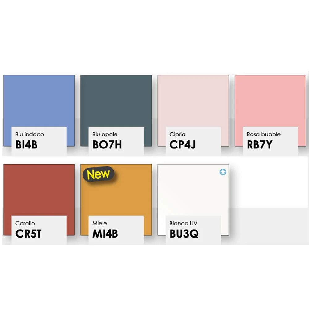 Coppia di comodini 2 cassetti in finitura Eucalipto