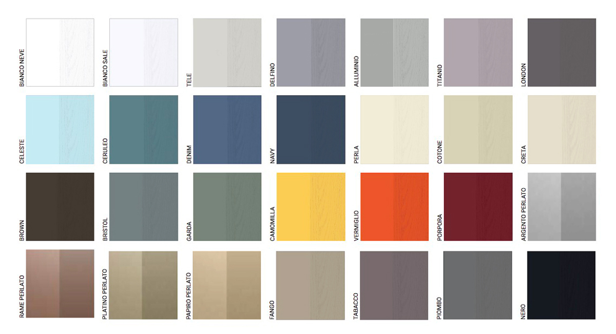 Comodini di design finitura laccato opaco Fango e Tabacco