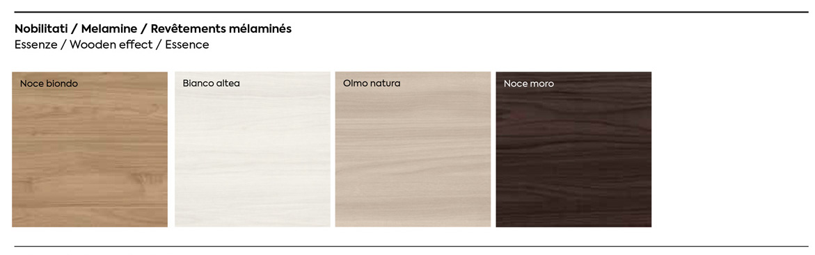 Letto matrimoniale legno, finitura Olmo natura