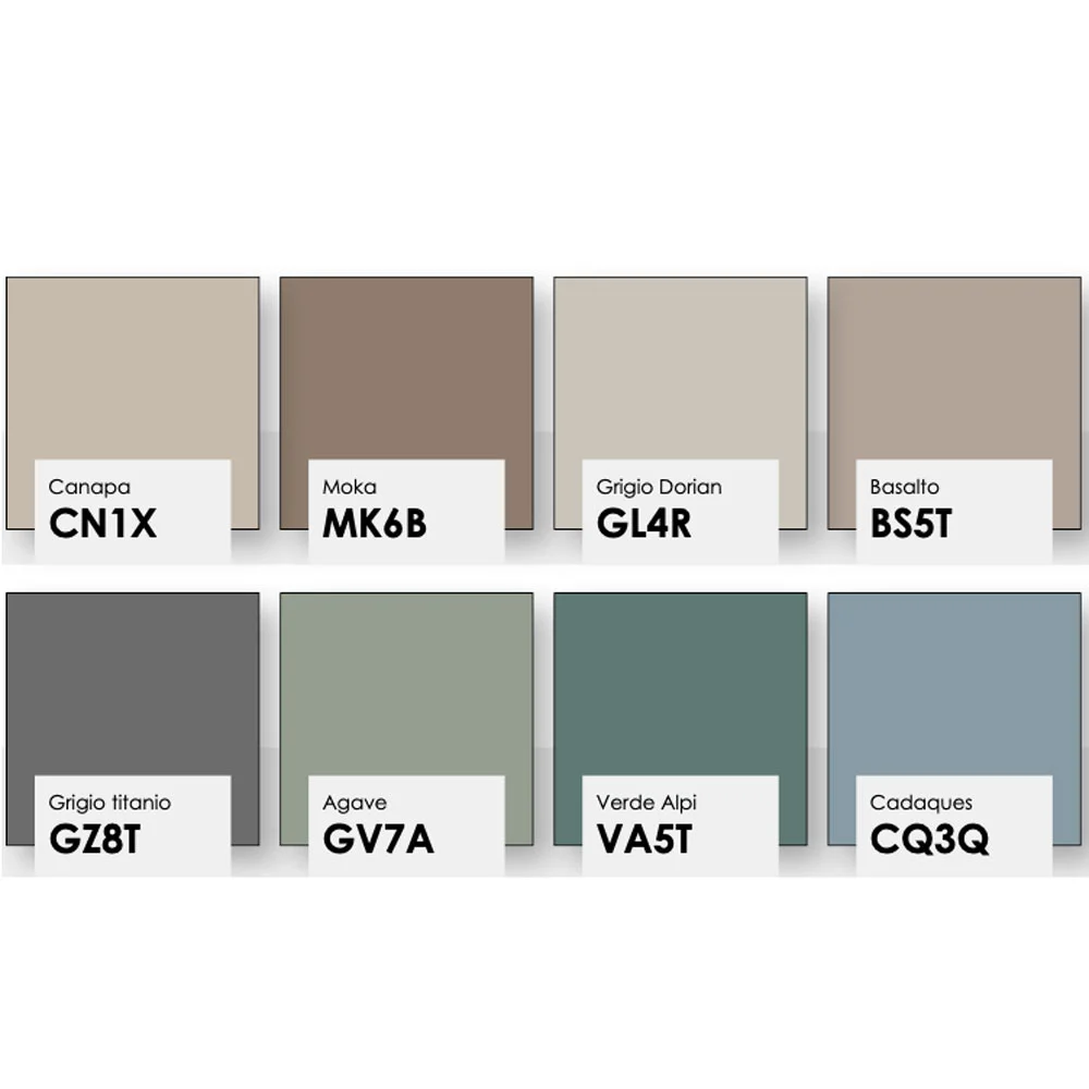 Comò moderno 3 cassetti e vano in finitura Ciliegio bianco e Canapa