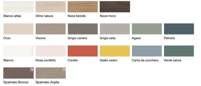 Divano letto cassettoni per camerette, finitura Bianco e Olmo natura