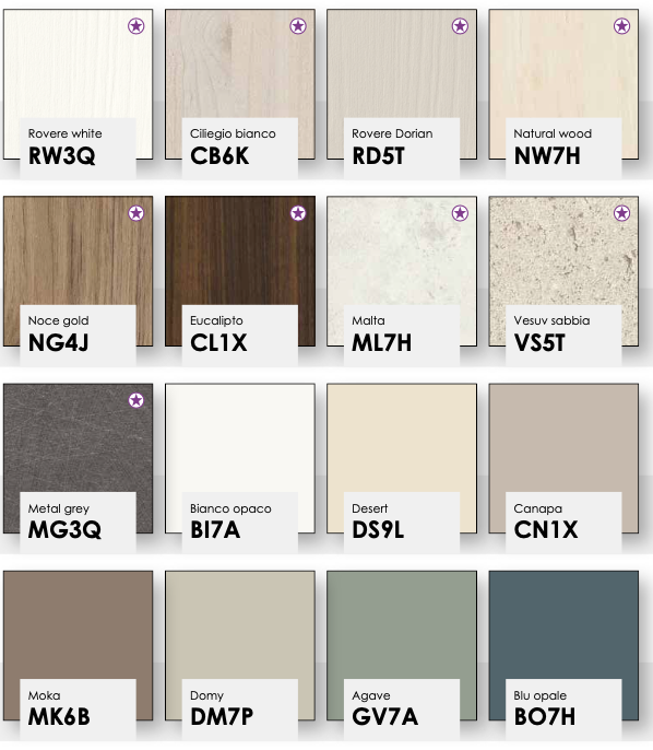 Armadio scorrevole a 3 ante, finitura Rovere dorian