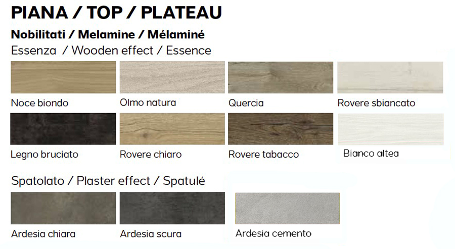 Tavolo di design L.130 allungabile, color quercia, Made in Italy