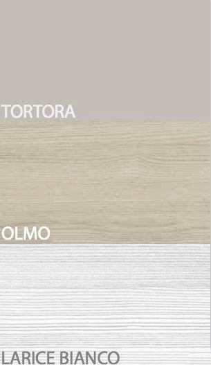 Camera completa Ghiandaia con letto 1 piazza e mezza in finitura Larice bianco