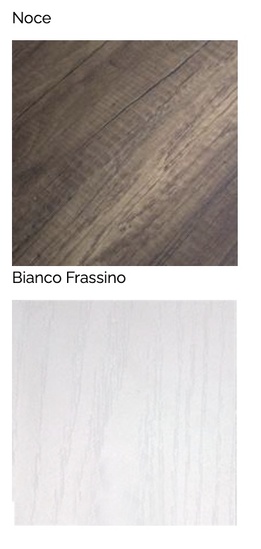 Letto a scomparsa, una piazza e mezza, finitura Bianco frassino