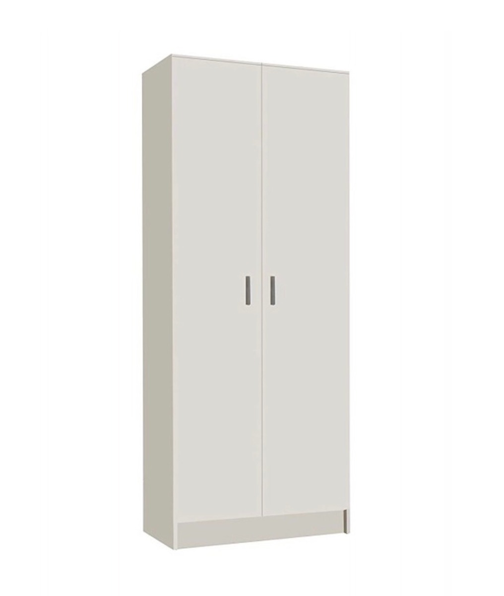 Armadio porta scope, multiuso, 2 ante, finitura bianco