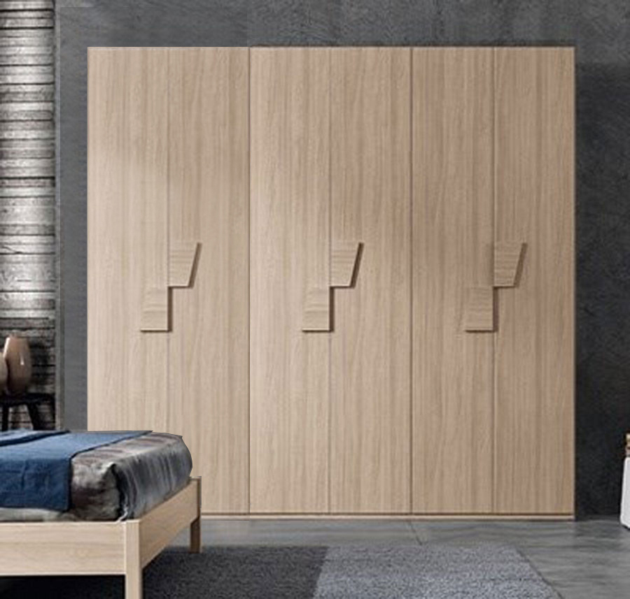 Armadio 6 ante battenti in finitura olmo frida
