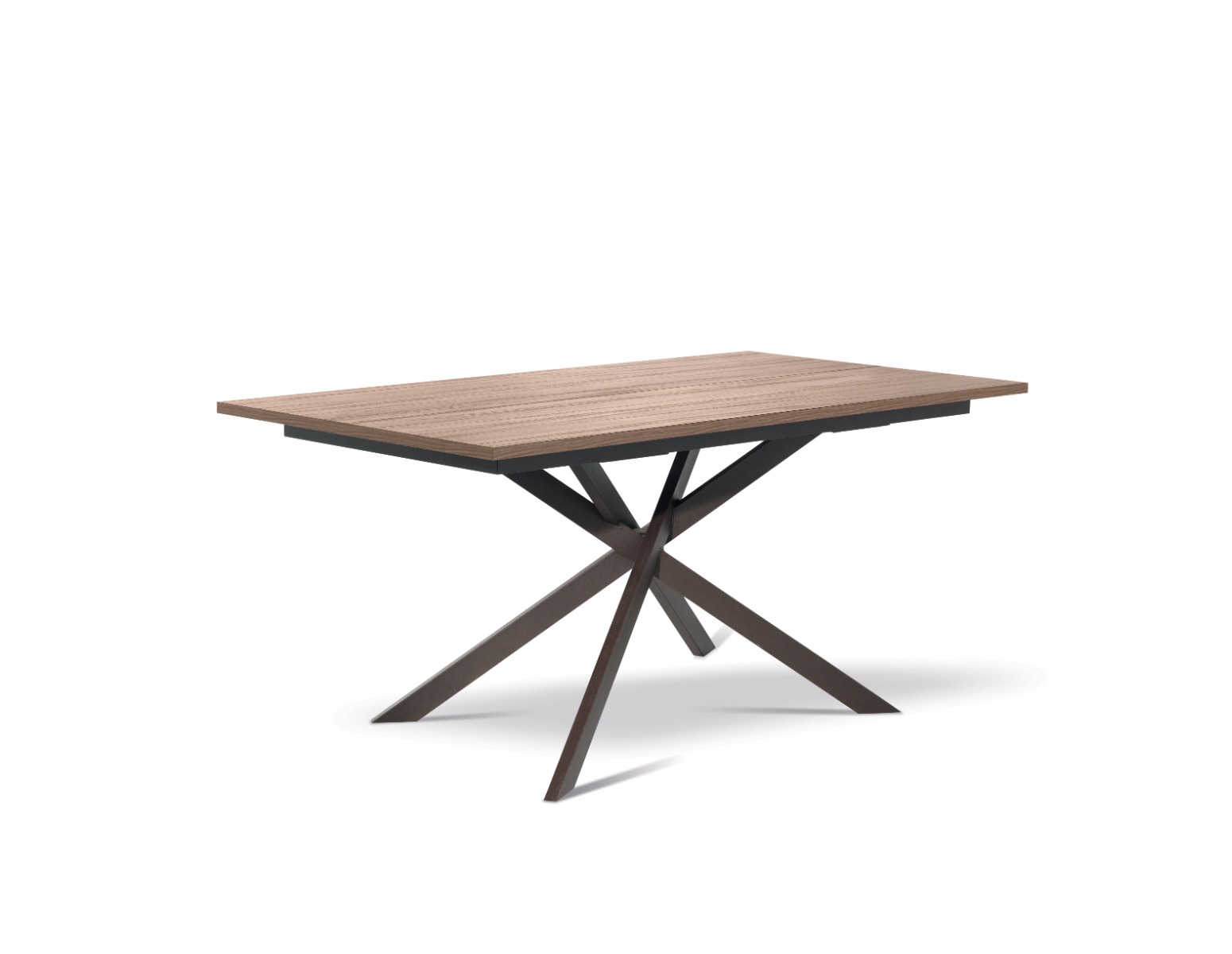 Tavolo allungabile Vostok 170 x 90, colore Noce Naturale, Made in Italy