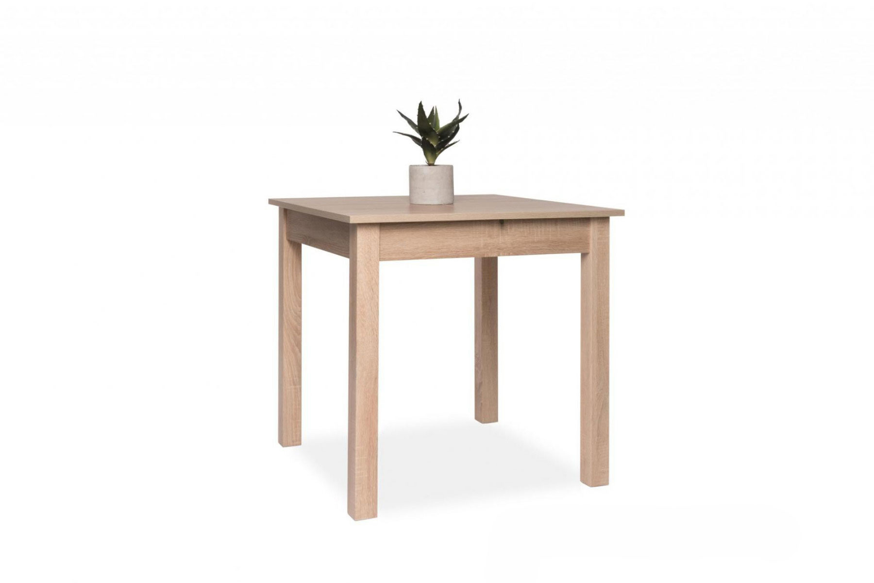 Tavolo quadrato allungabile 80x80 finitura Quercia