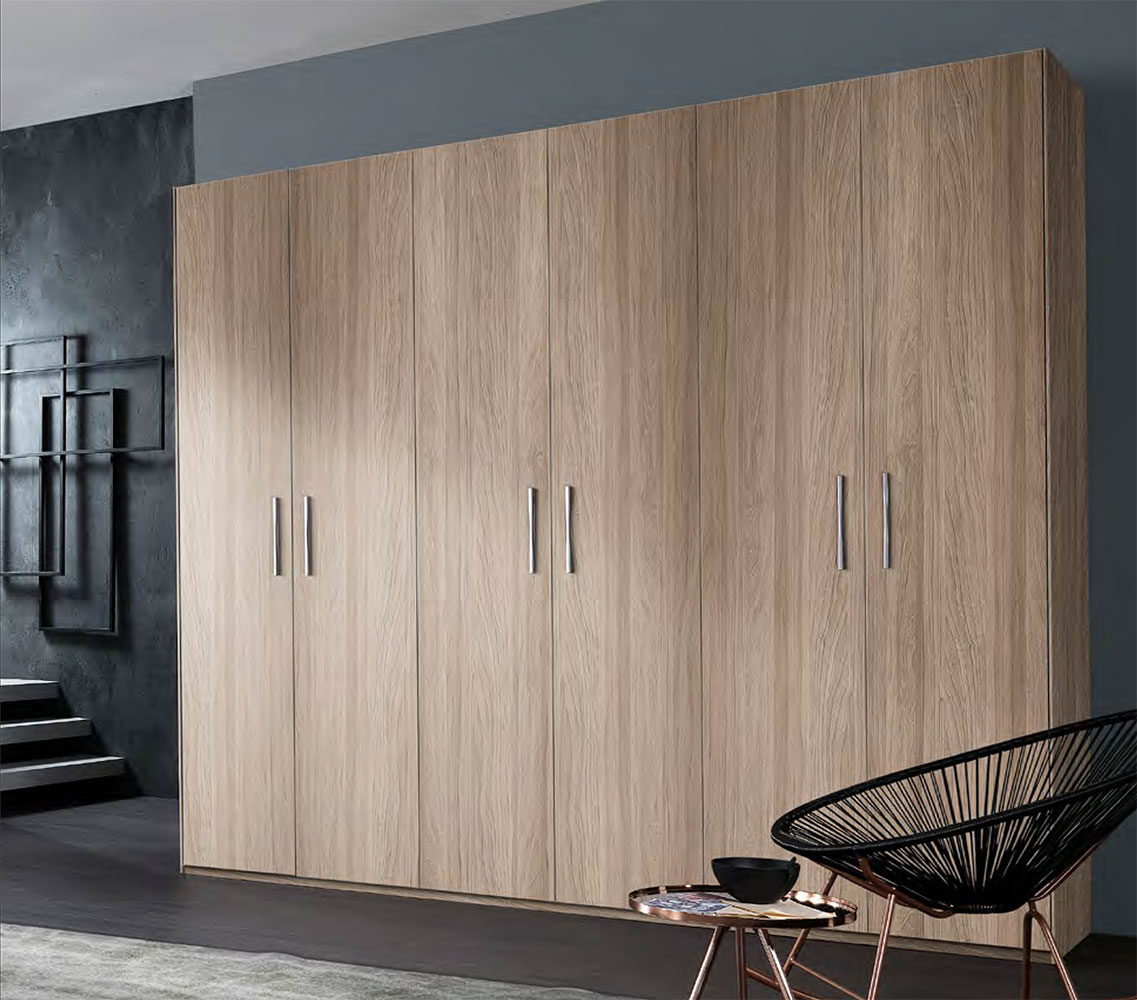 Armadio a 6 ante battenti in finitura Olmo frida Zenzero Shop