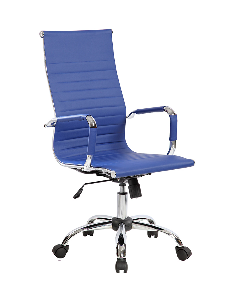 Poltrona presidenziale con braccioli, Blu