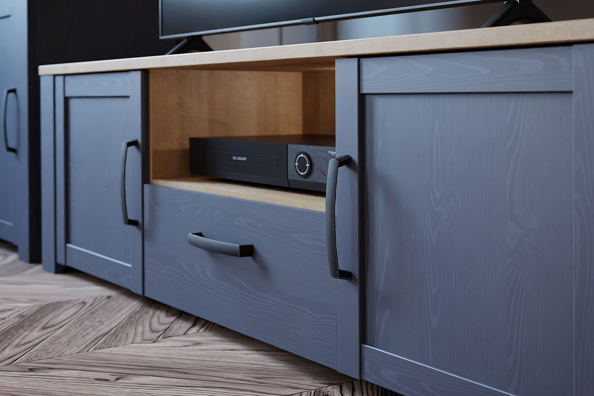 Soggiorno completo Rovere navy e Rovere riviera