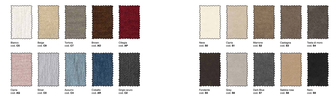 Letto matrimoniale cobalto in tessuto, 180 x 200 con testata retrofinita versione king size