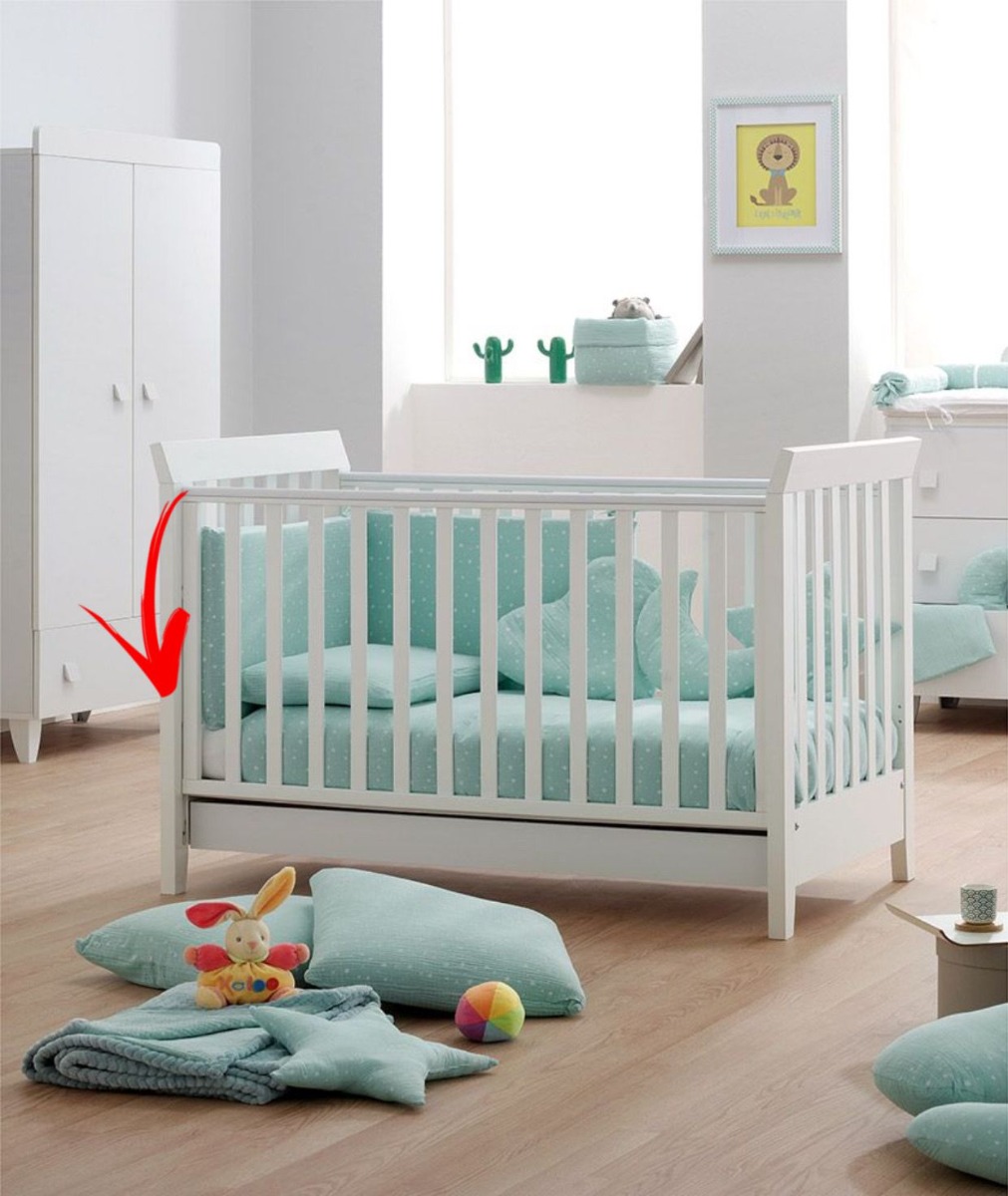 Lettino neonati Piuma in finitura Bianco