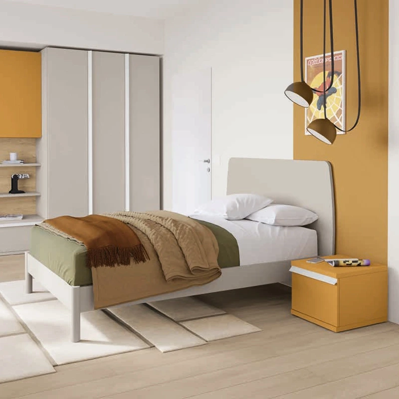 letto grigio bambino