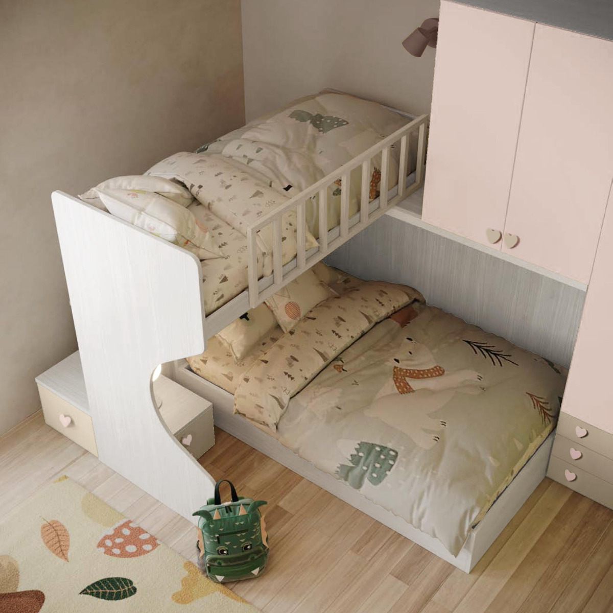 camerette 2 ragazze rosa