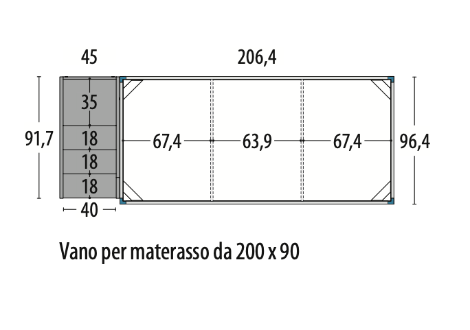 soppalco con armadio e scaletta