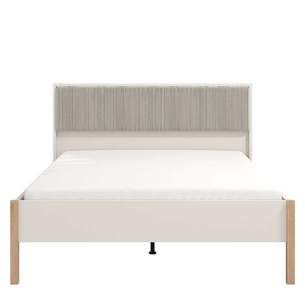 Nuovo letto effetto cannettato stampato in finitura Cashmere e Rovere