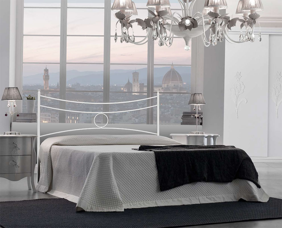 Letti ferro battuto Invar, con contenitore contenitore optional