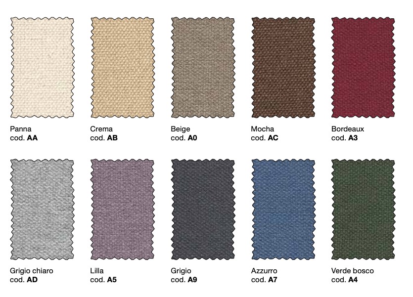 Letto matrimoniale contenitore Ester, finitura Noce biondo e Orzo con testata tessuto Grigio