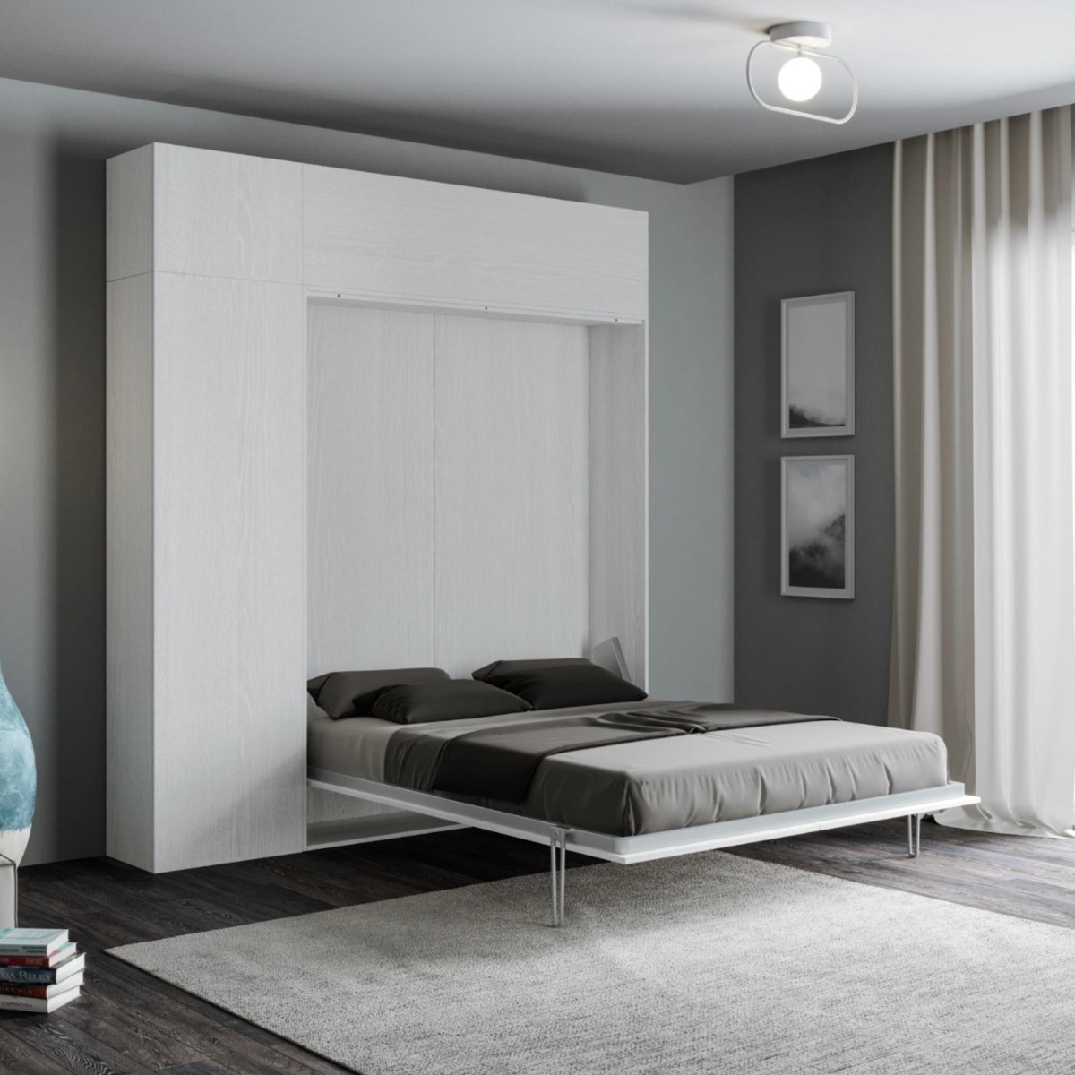 Letti 140 Silde bianco frassino