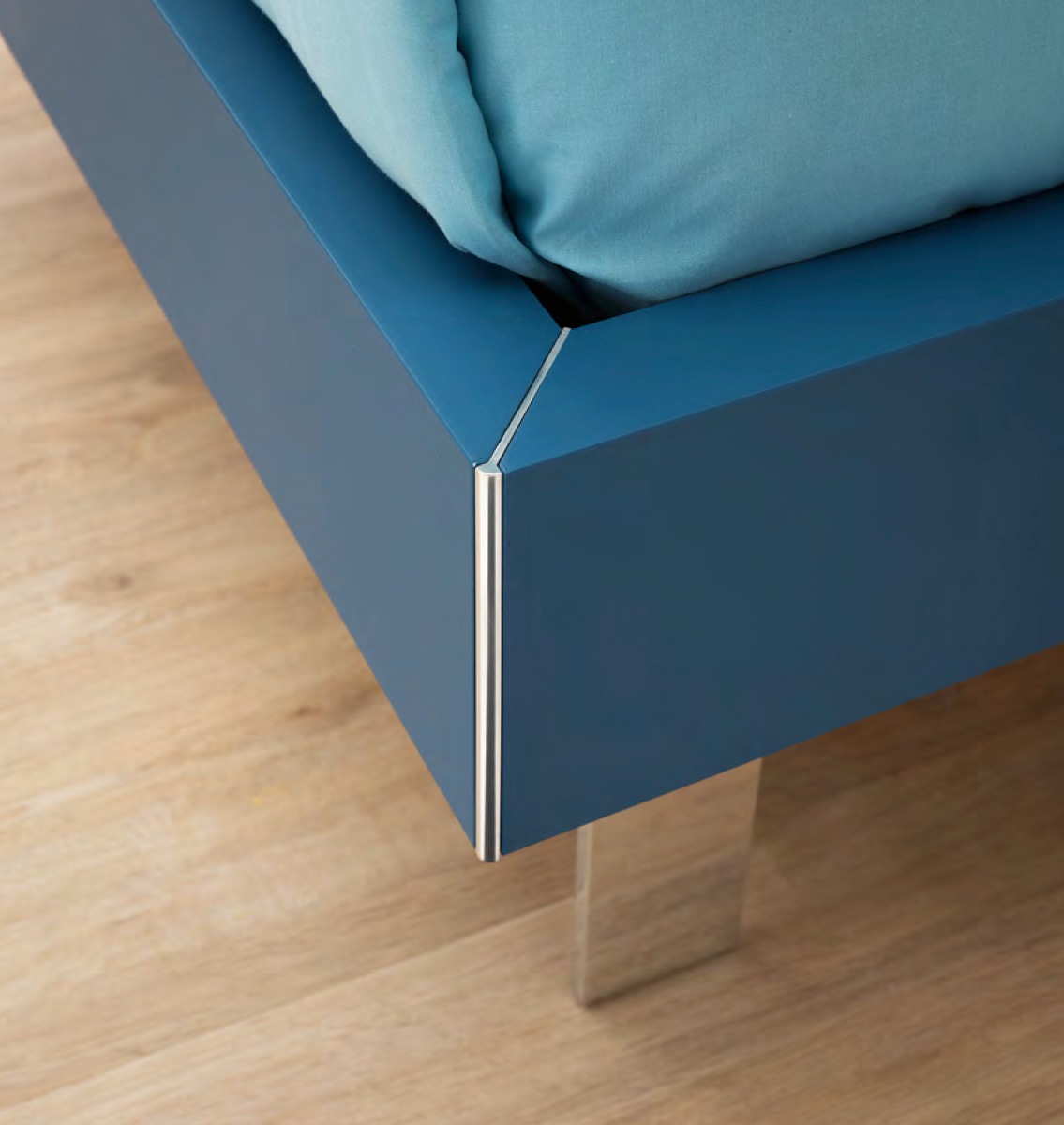 Letto singolo Branchia Moretti Compact, finitura Blu navy