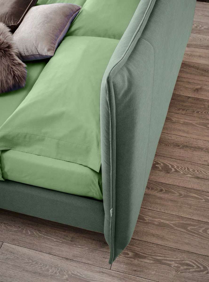 Letto matrimoniale Nathy, king size in finitura Caraibi