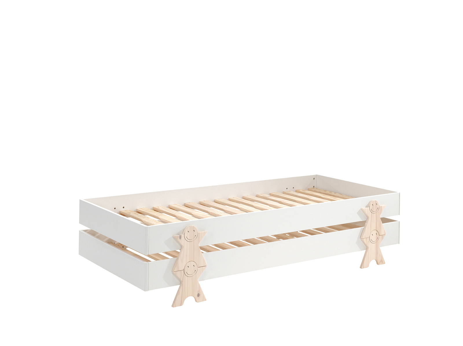 Letto singolo sommier sovrapponibile, disponibili 2 colorazioni
