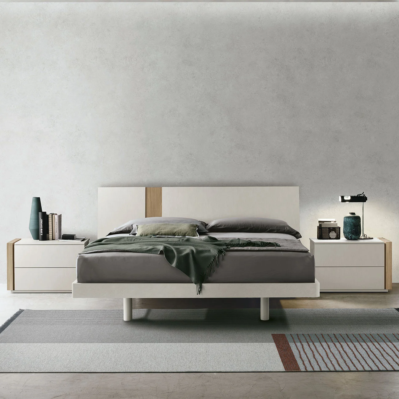 Letto Tablet Tomasella, finitura Yuta e Noce ambra Zenzero Shop Zenzero Shop