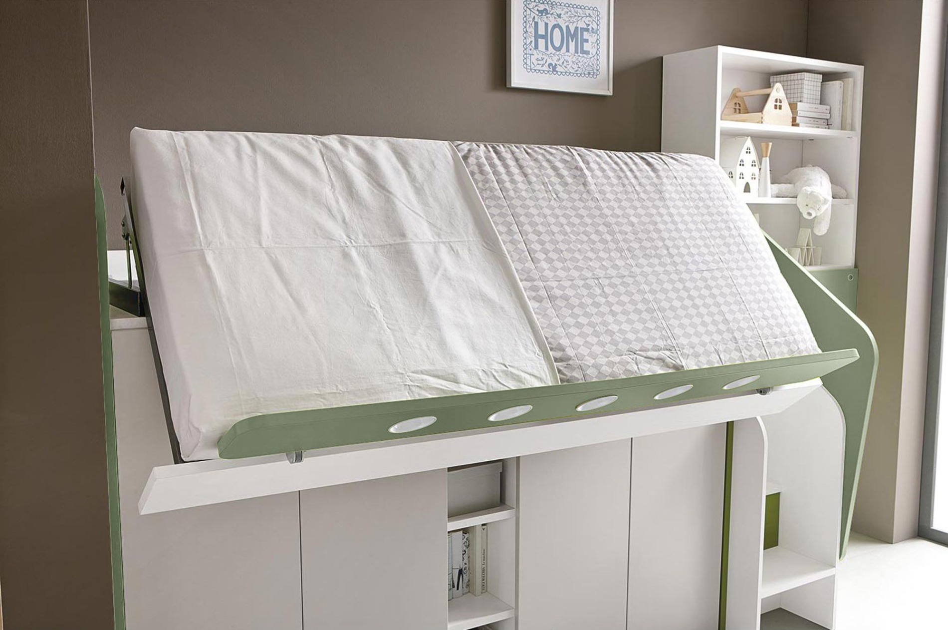 letto soppalco con armadio